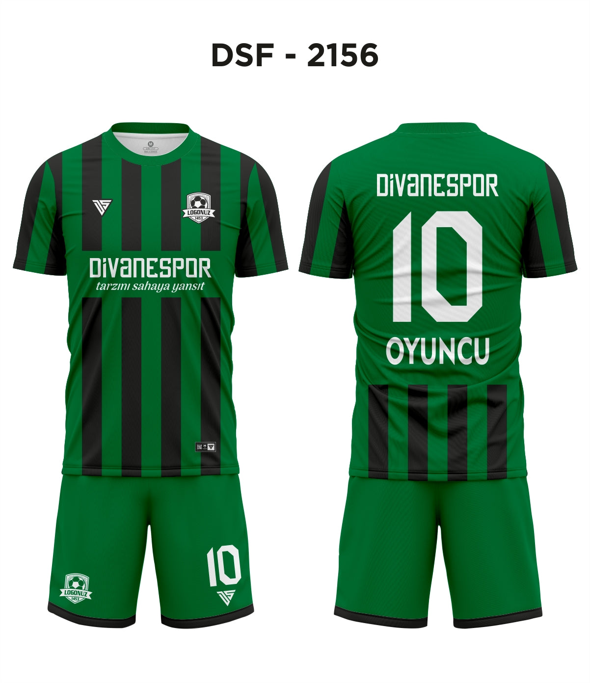 DSF 2156 Siyah-Yeşil Futbol Forma
