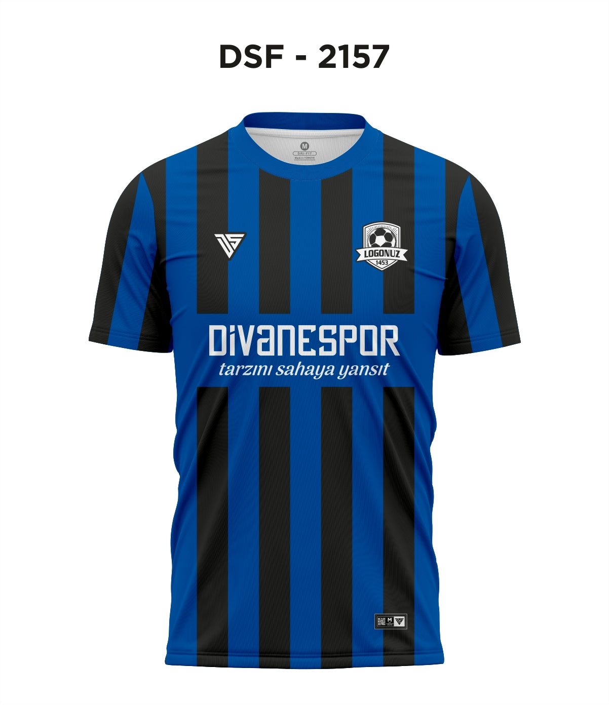 DSF 2157 Siyah-Mavi Futbol Forma