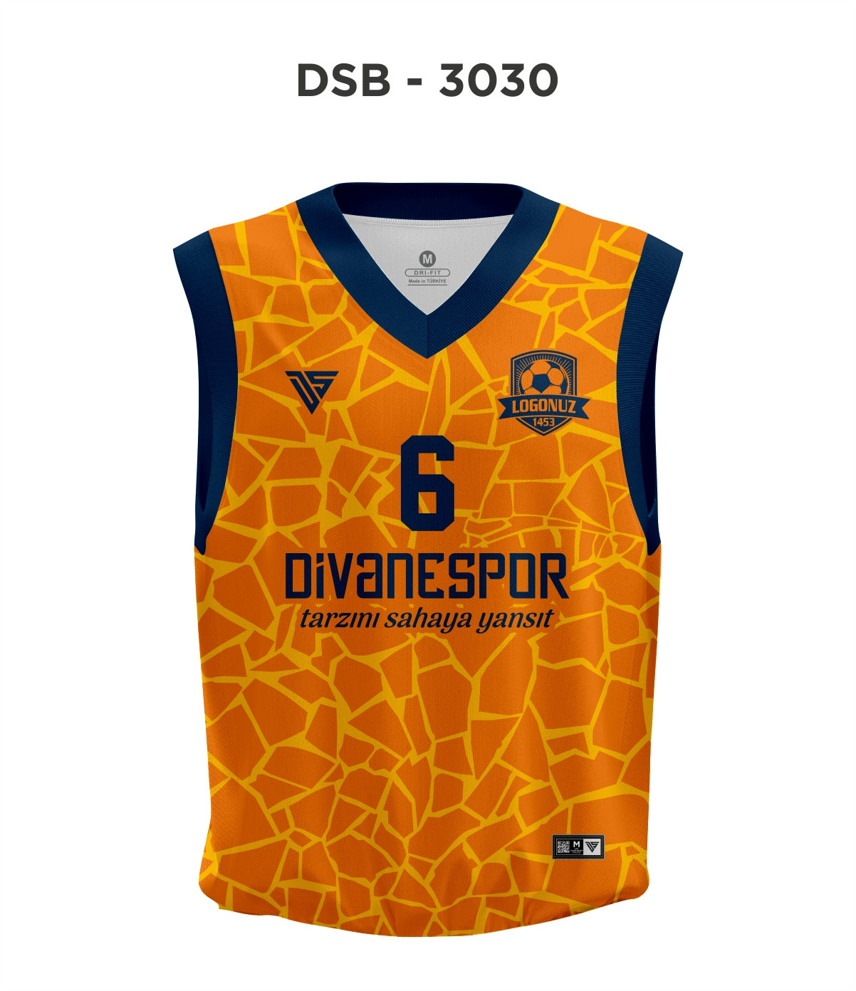 DSF 3030 Lacivert-Turuncu Basketbol Forma