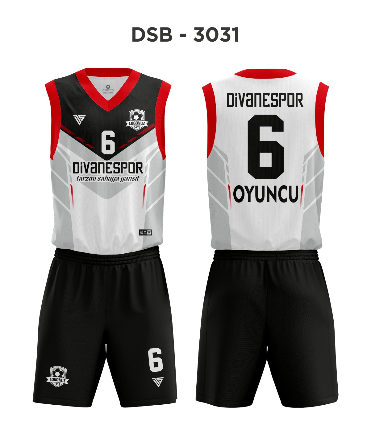 DSF 3031 Siyah-Gri Basketbol Forma
