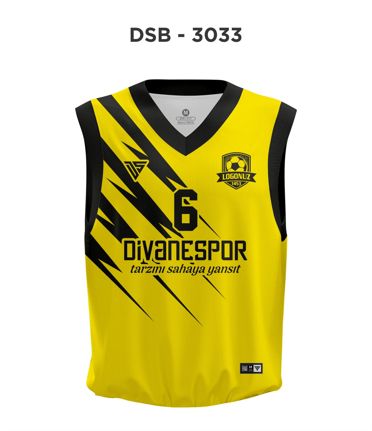 DSF 3033 Sarı-Siyah Basketbol Forma