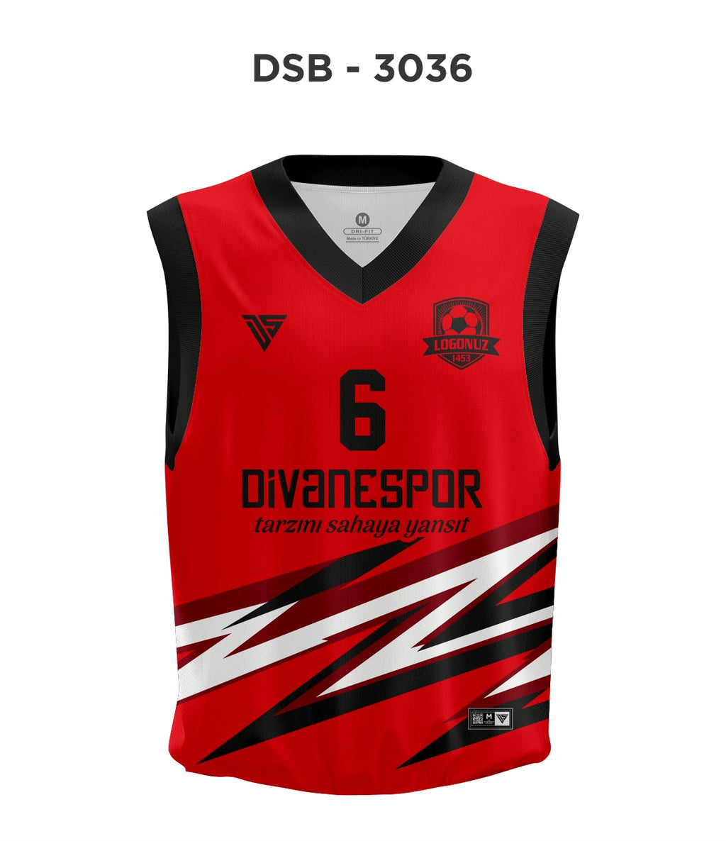 DSF 3036 Kırmızı-Siyah Basketbol Forma