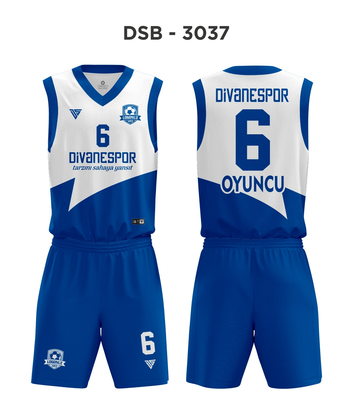 DSF 3037 Mavi-Beyaz Basketbol Forma