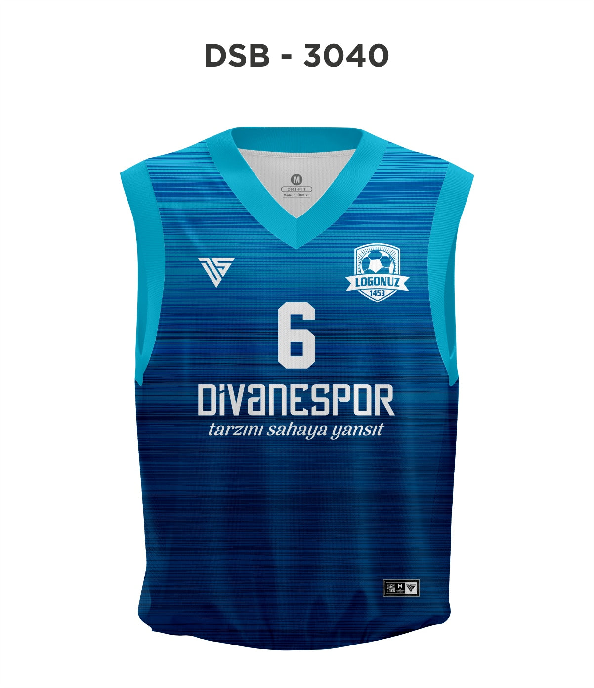 DSF 3040 Mavi-Turkuaz Basketbol Forma
