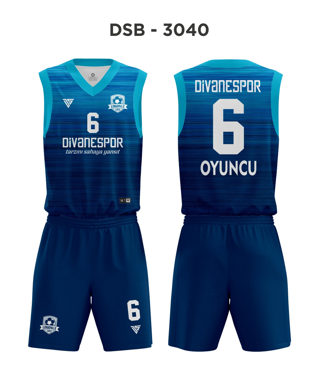 DSF 3040 Mavi-Turkuaz Basketbol Forma