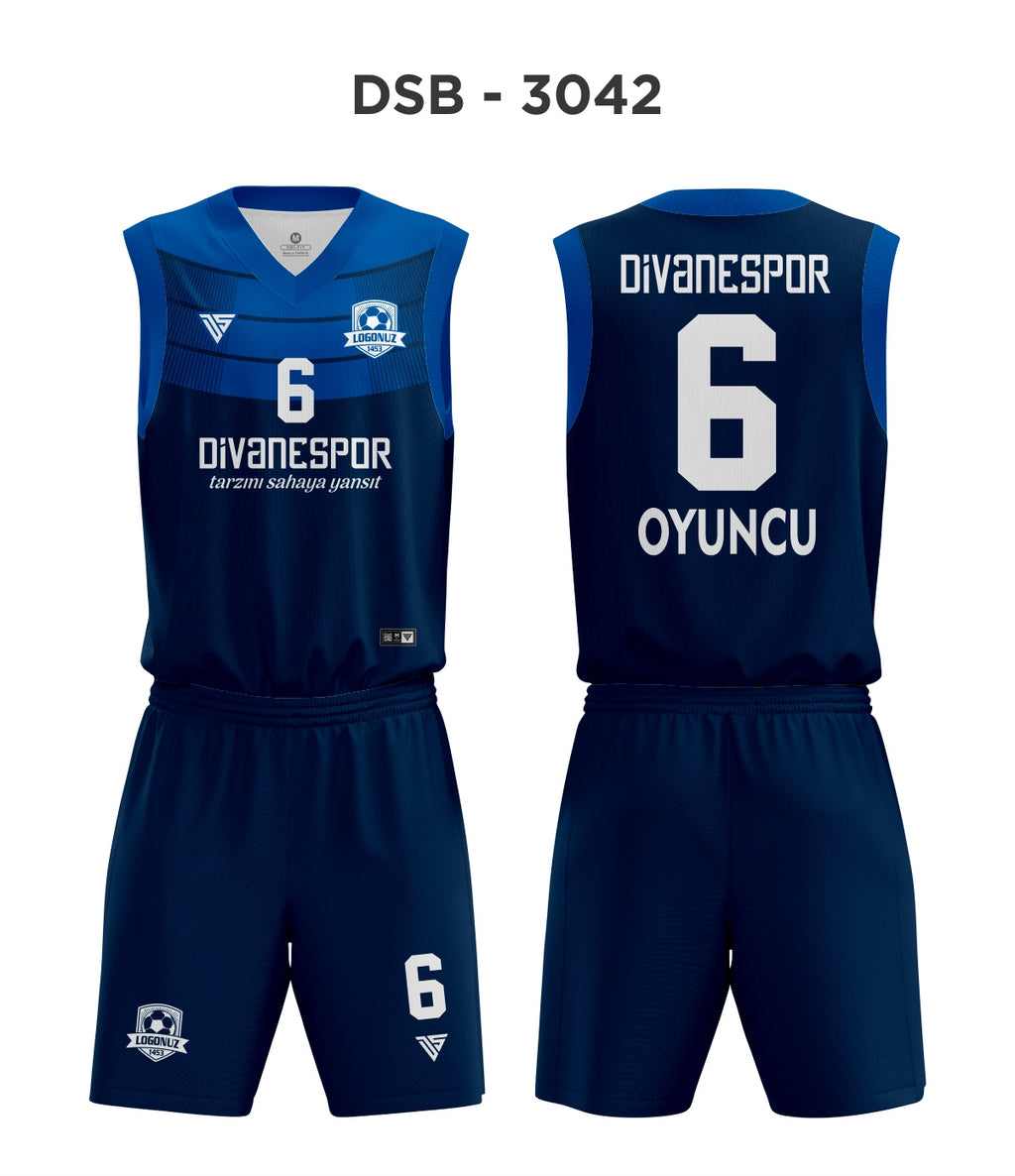 DSF 3042 Lacivert-Mavi Basketbol Forma