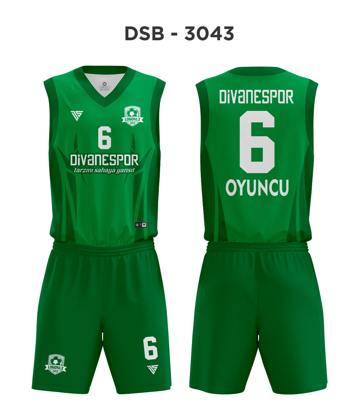 DSF 3043 Yeşil Basketbol Forma