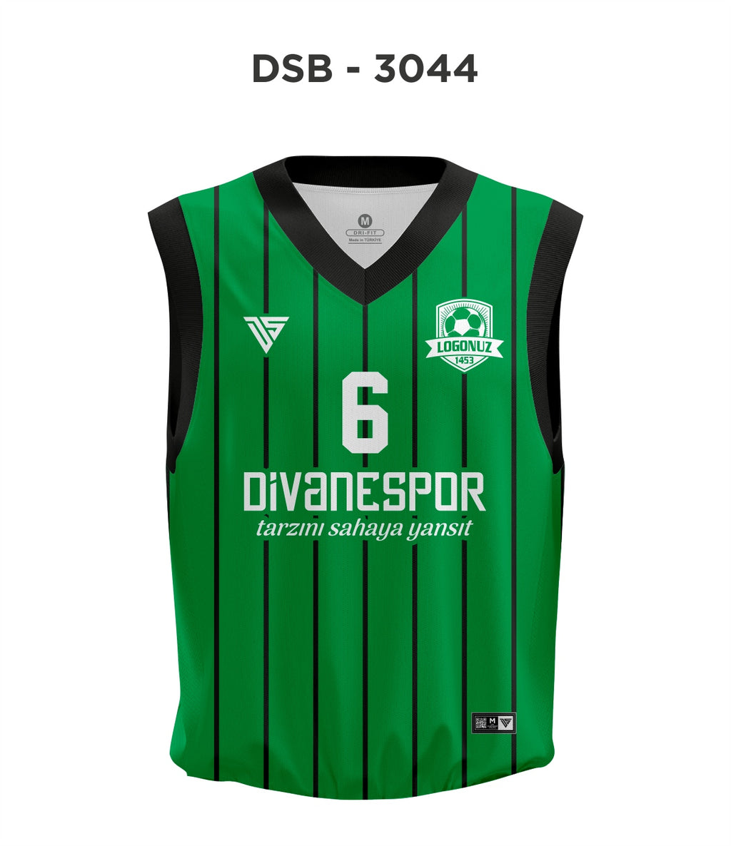 DSF 3044 Siyah-Yeşil Basketbol Forma