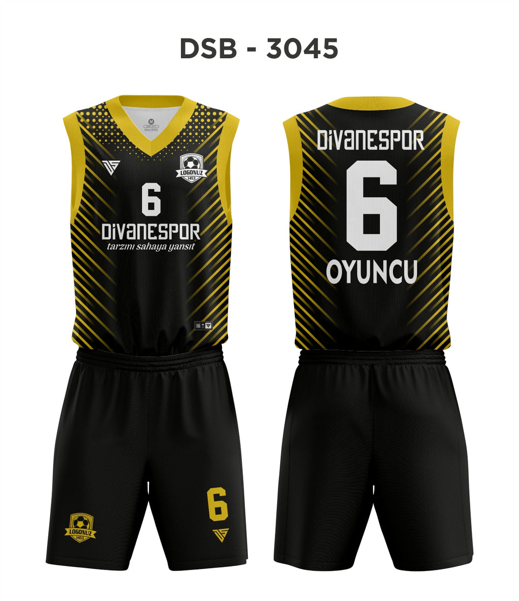 DSF 3045 Siyah-Gold Basketbol Forma