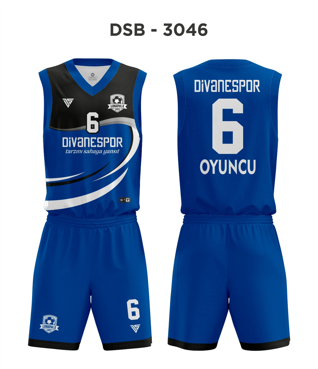 DSF 3046 Mavi-Siyah Basketbol Forma