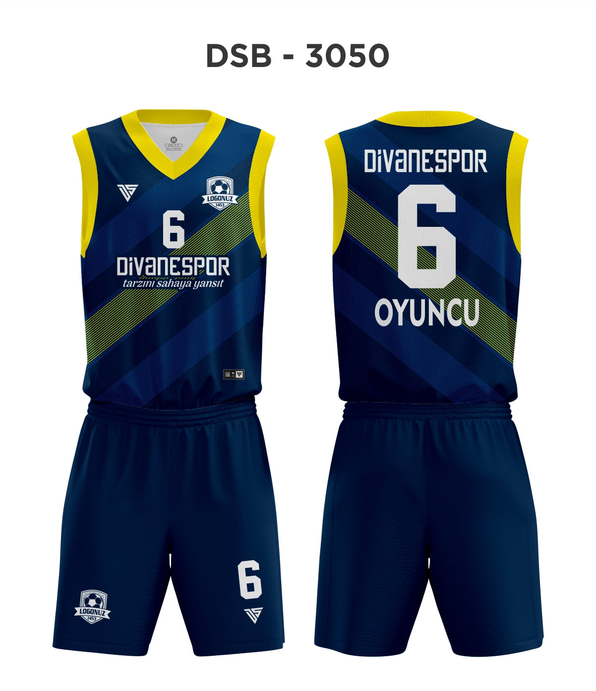 DSF 3050 Lacivert-Sarı Basketbol Forma