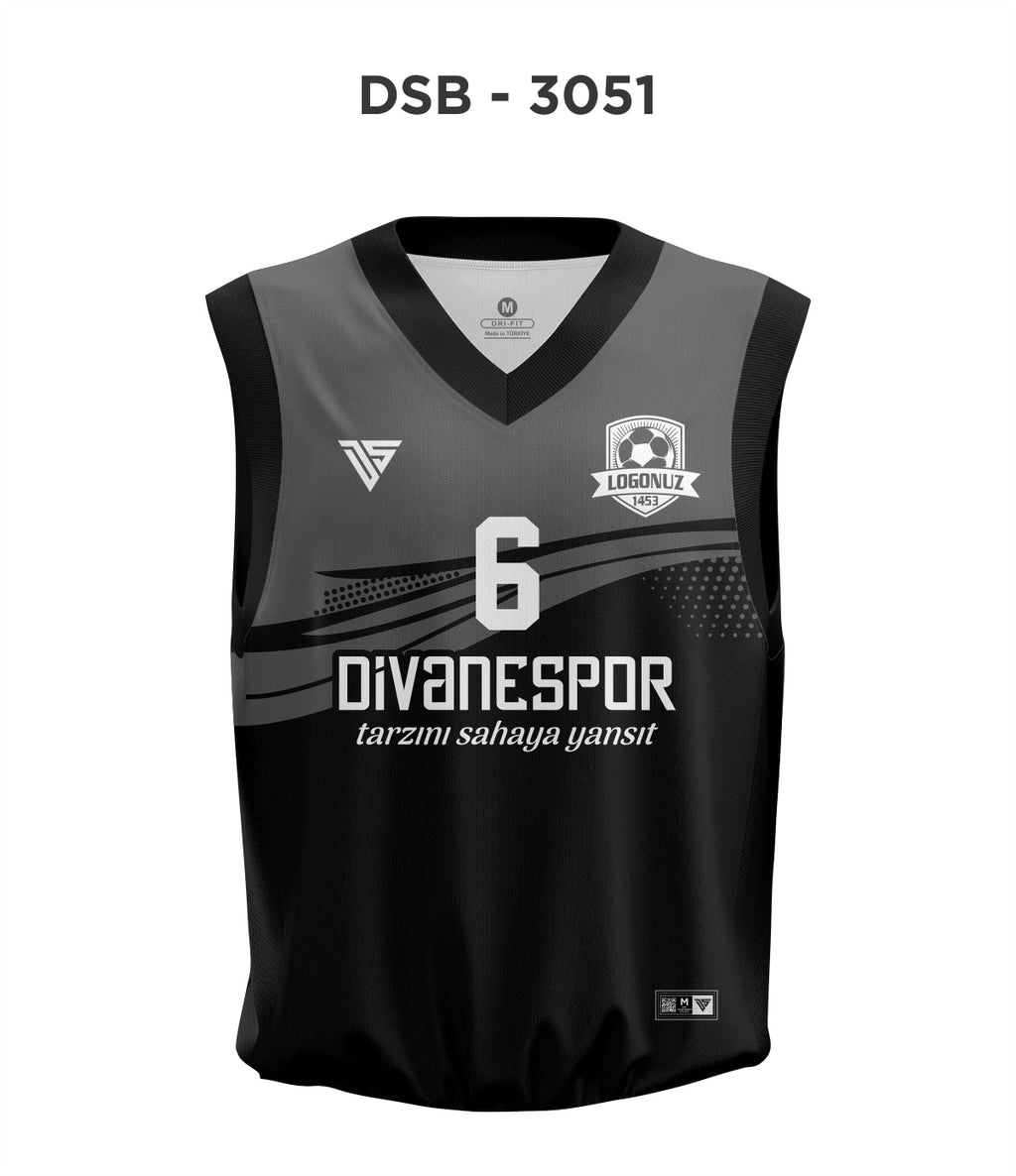 DSF 3051 Siyah-Gri Basketbol Forma
