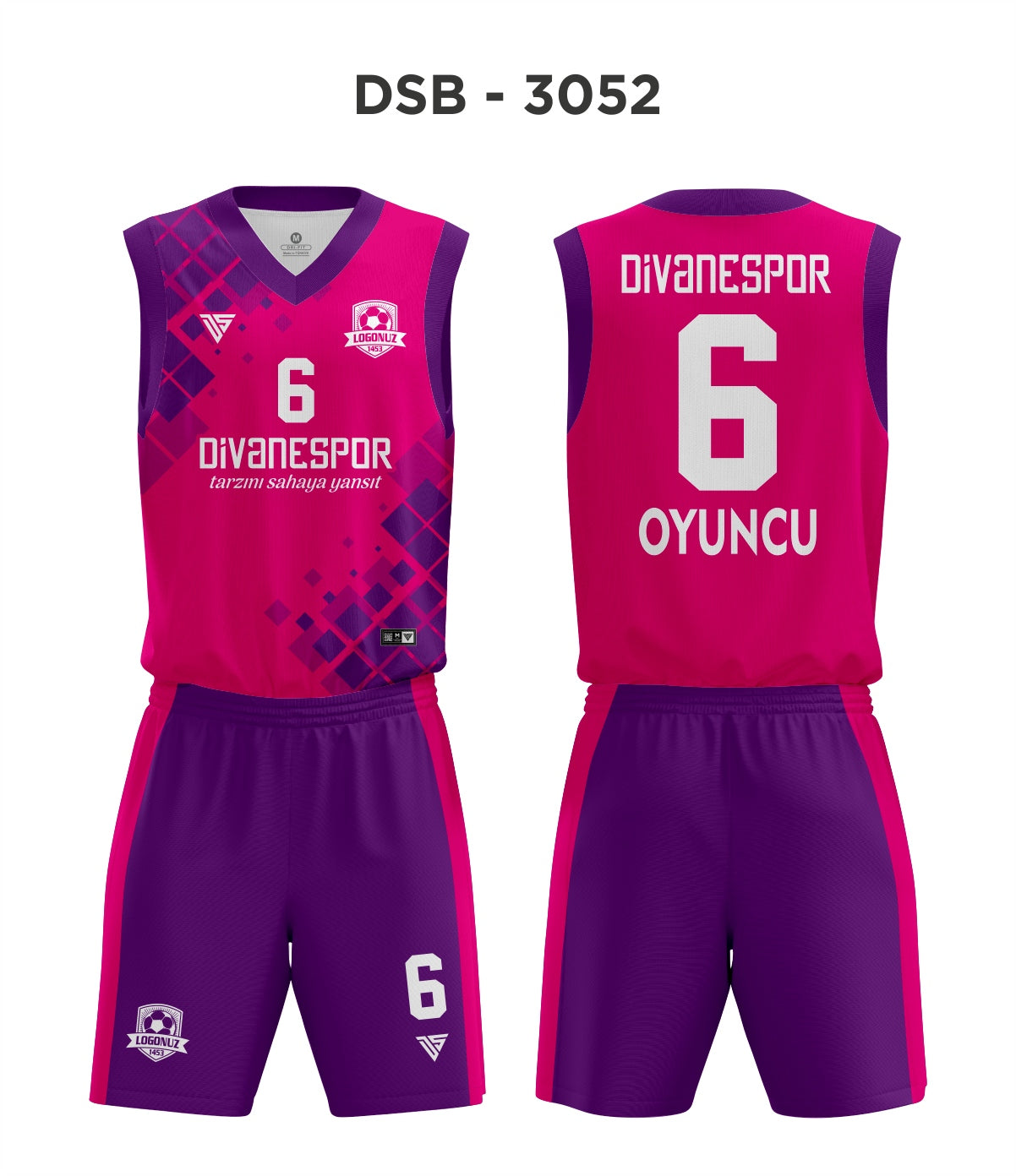 DSF 3052 Mor-Pembe Basketbol Forma