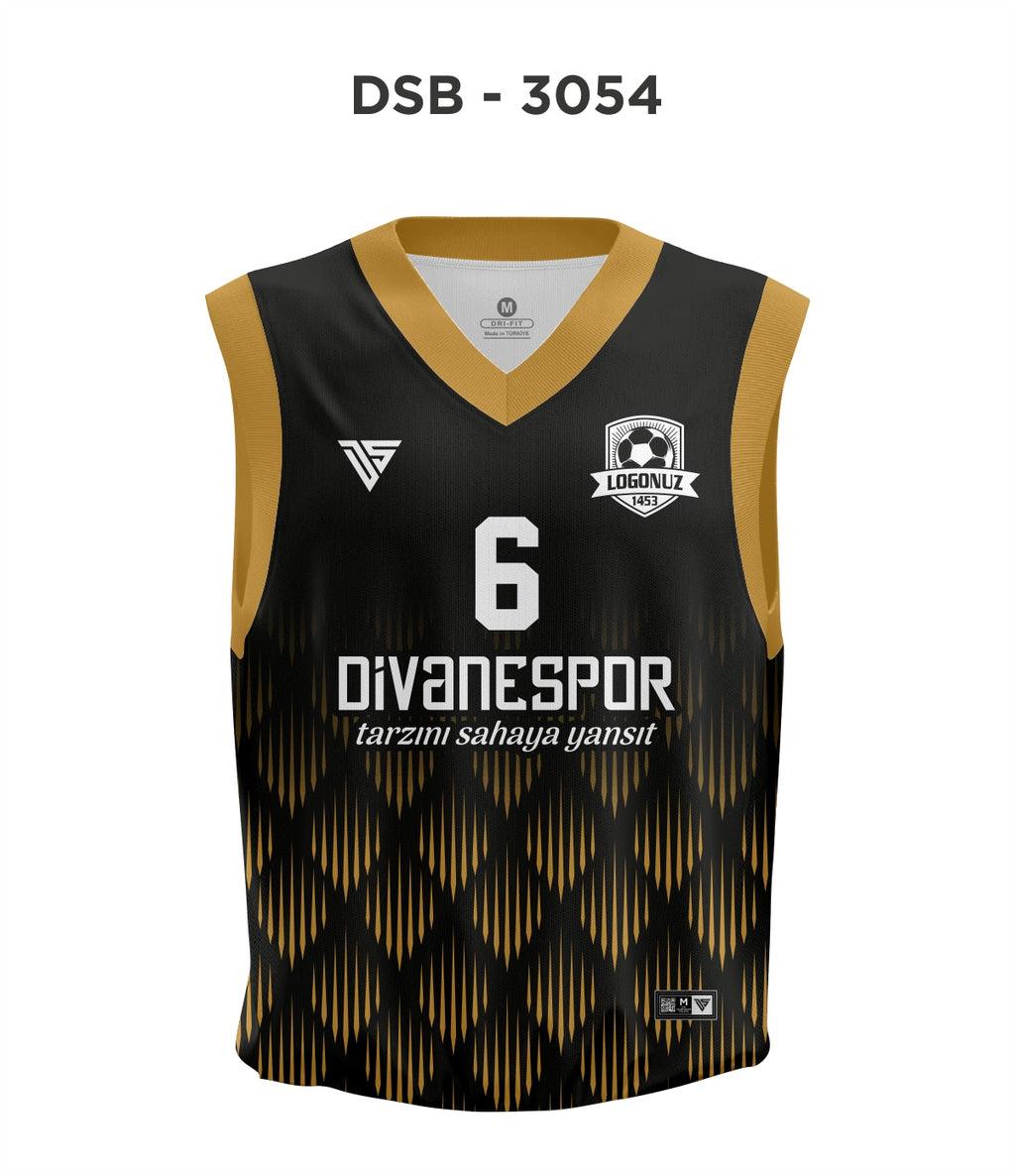 DSF 3054 Siyah-Gold Basketbol Forma