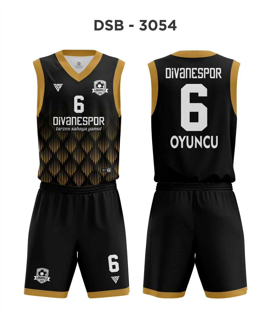 DSF 3054 Siyah-Gold Basketbol Forma