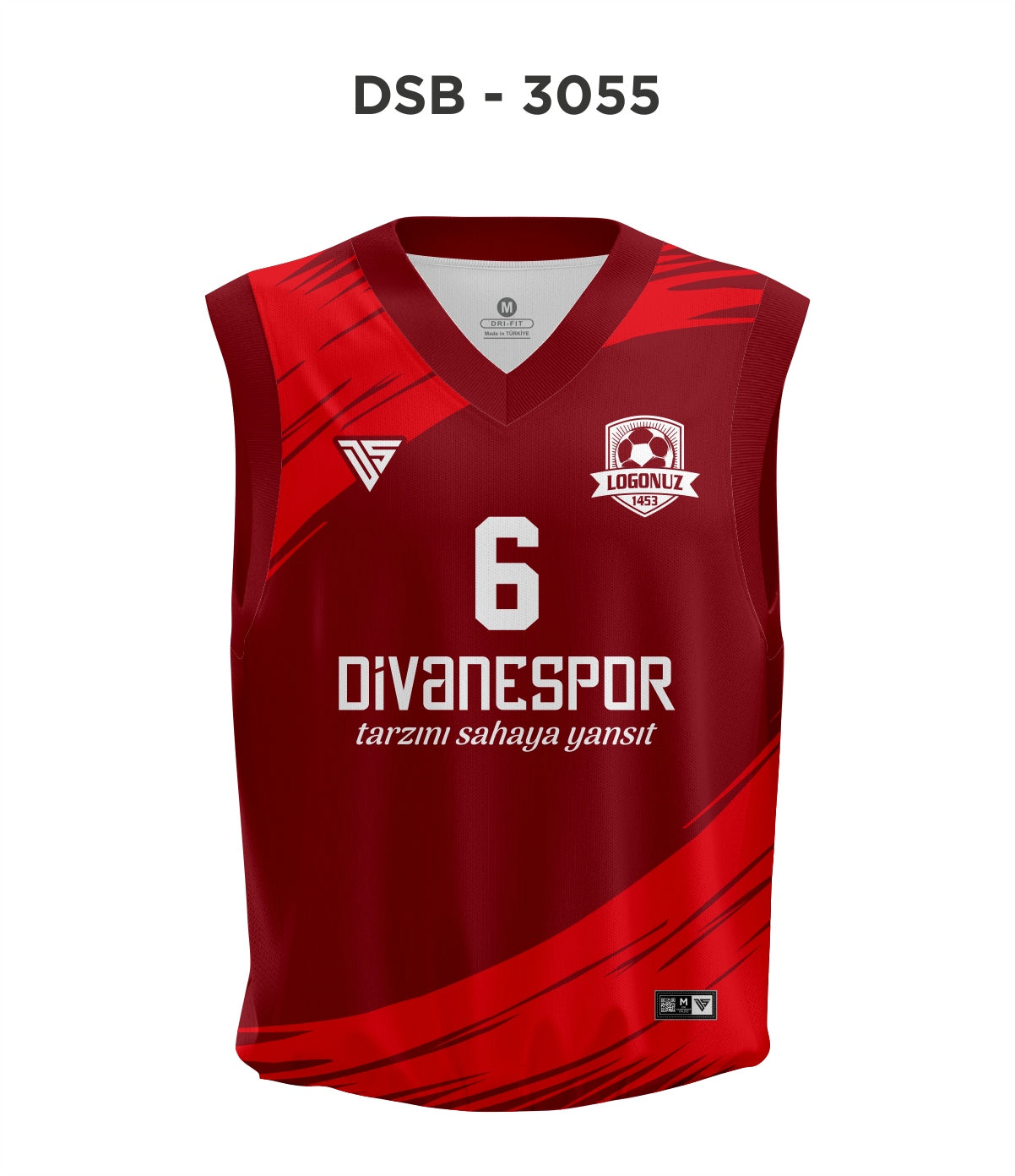 DSF 3055 Bordo-Kırmızı Basketbol Forma