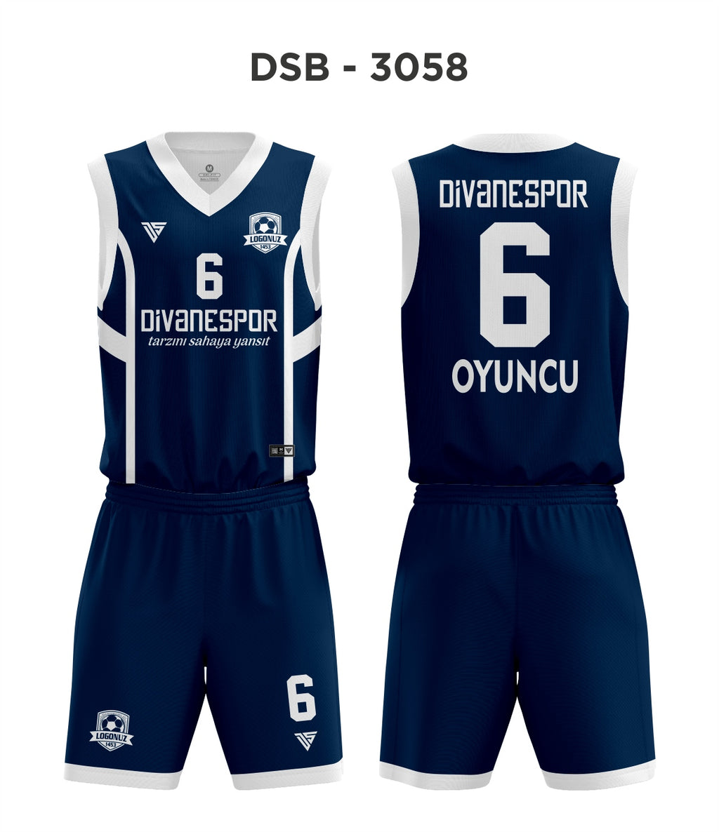 DSF 3058 Lacivert-Kırmızı Basketbol Forma