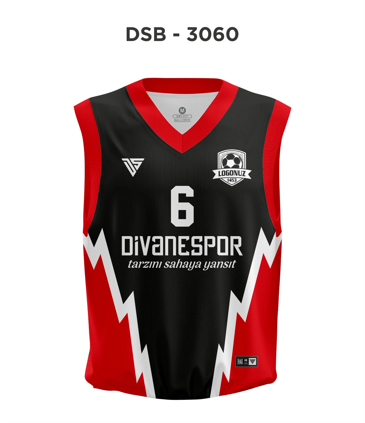 DSF 3060 Kırmızı-Siyah Basketbol Forma