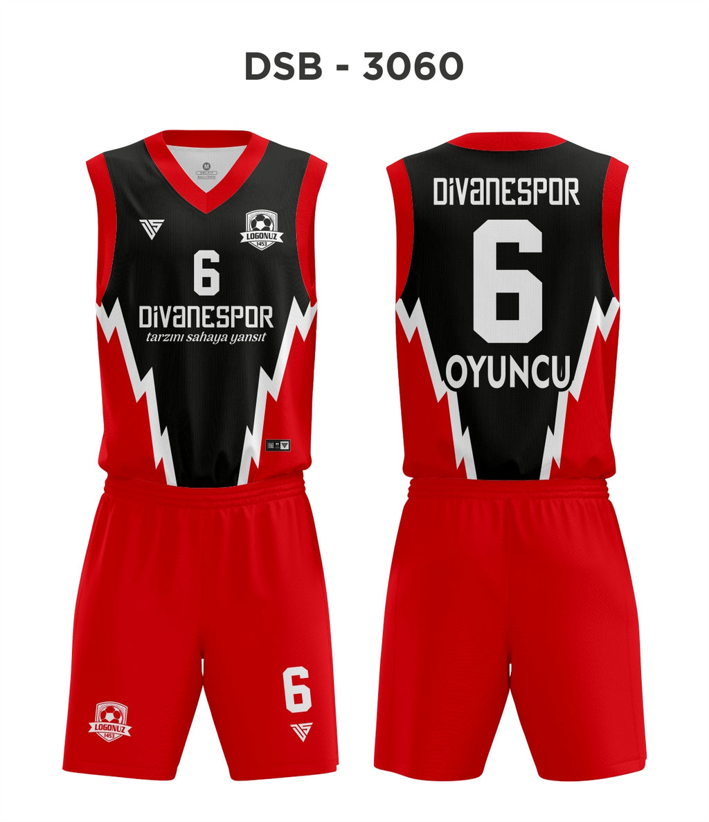 DSF 3060 Kırmızı-Siyah Basketbol Forma