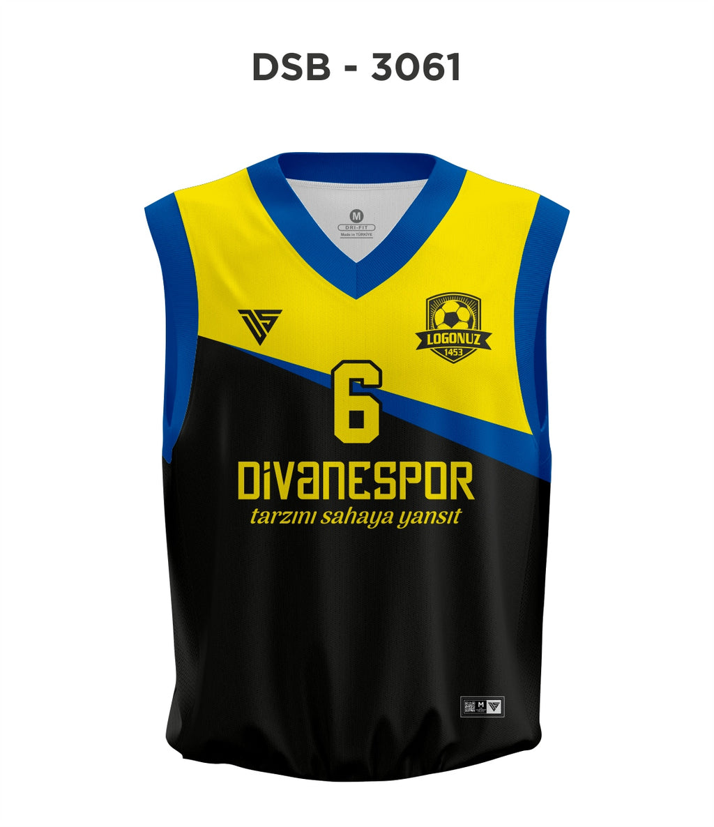 DSF 3061 Siyah-Sarı-Mavi Basketbol Forma