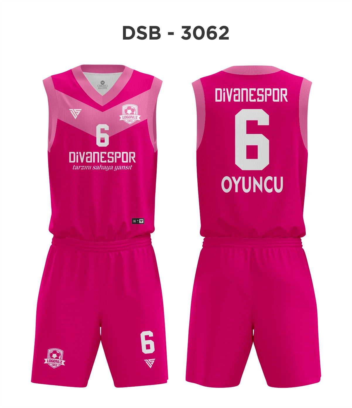 DSF 3062 Pembe Basketbol Forma