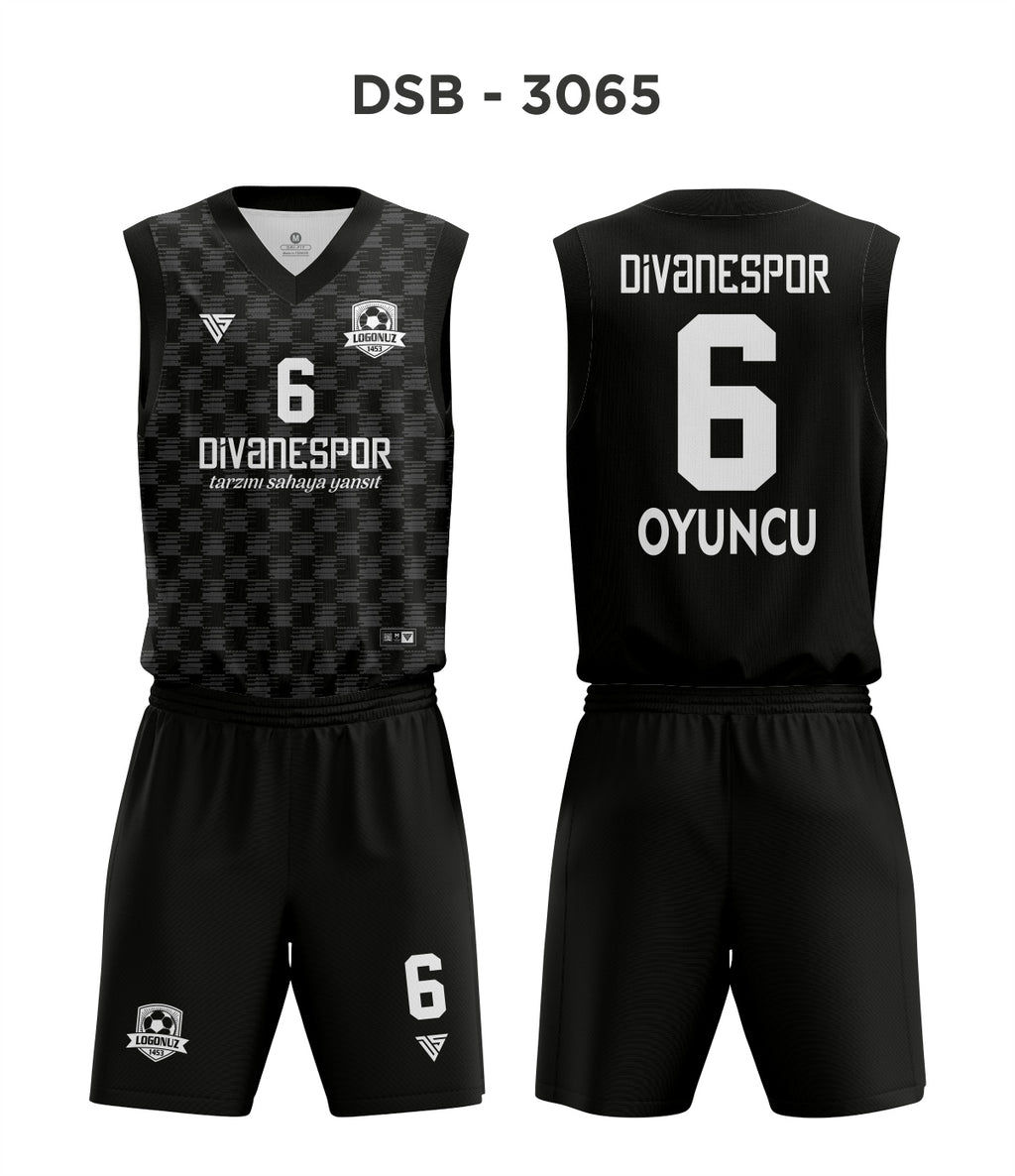 DSF 3065 Siyah-Gri Basketbol Forma