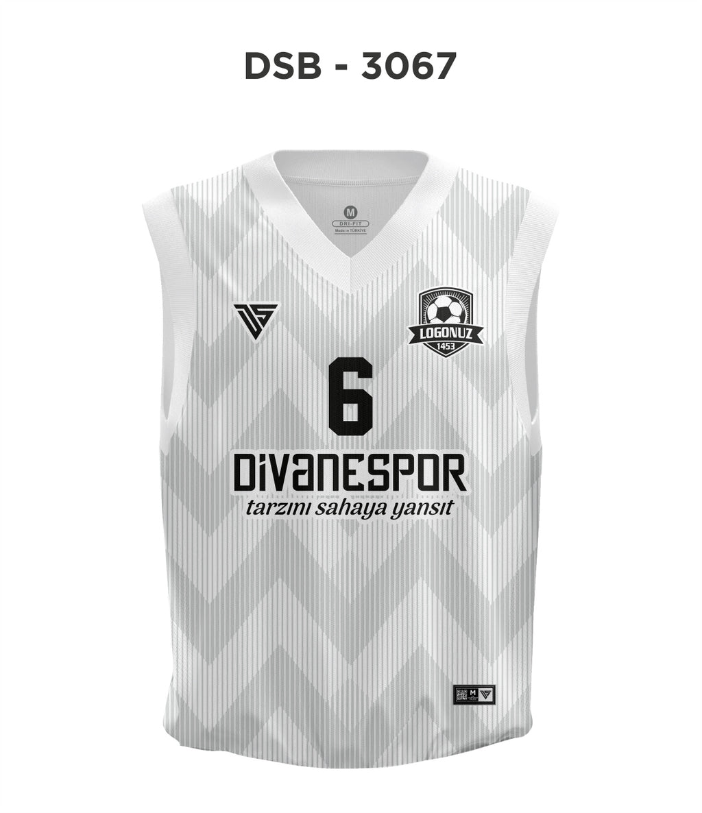 DSF 3067 Beyaz-Gri Basketbol Forma