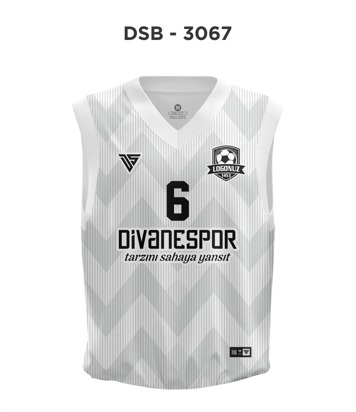 DSF 3067 Beyaz-Gri Basketbol Forma