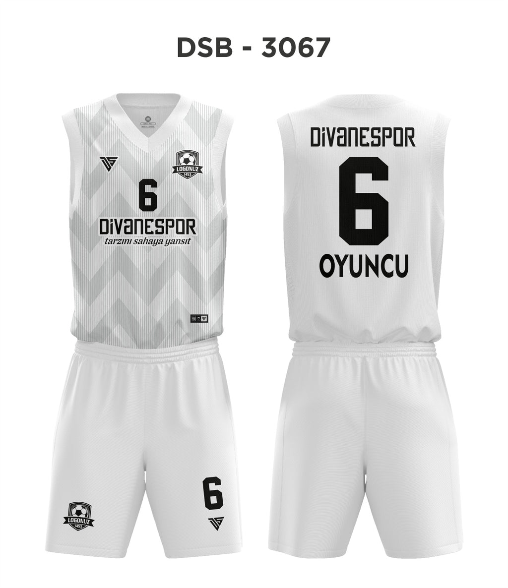 DSF 3067 Beyaz-Gri Basketbol Forma