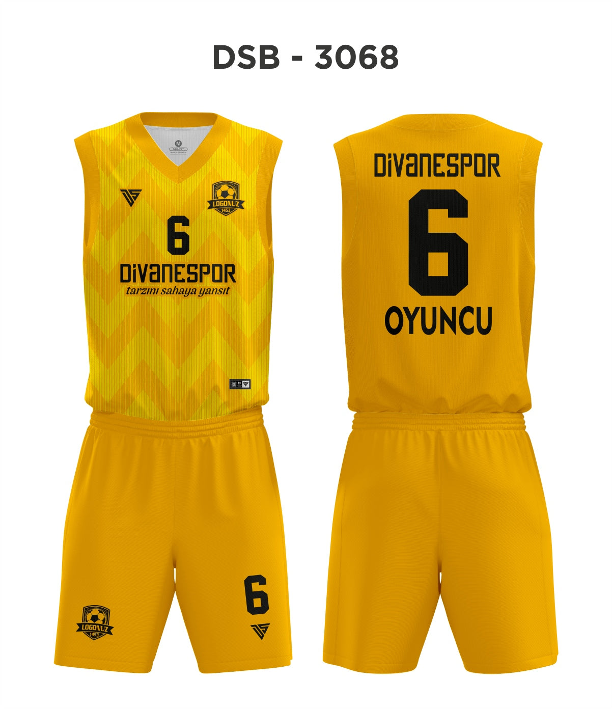 DSF 3068 Sarı Basketbol Forma