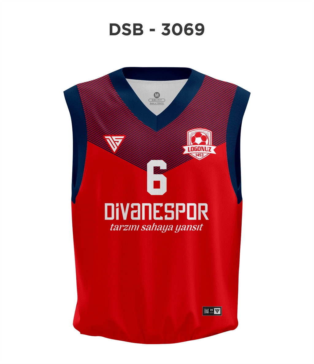 DSF 3069 Kırmızı-Lacivert Basketbol Forma