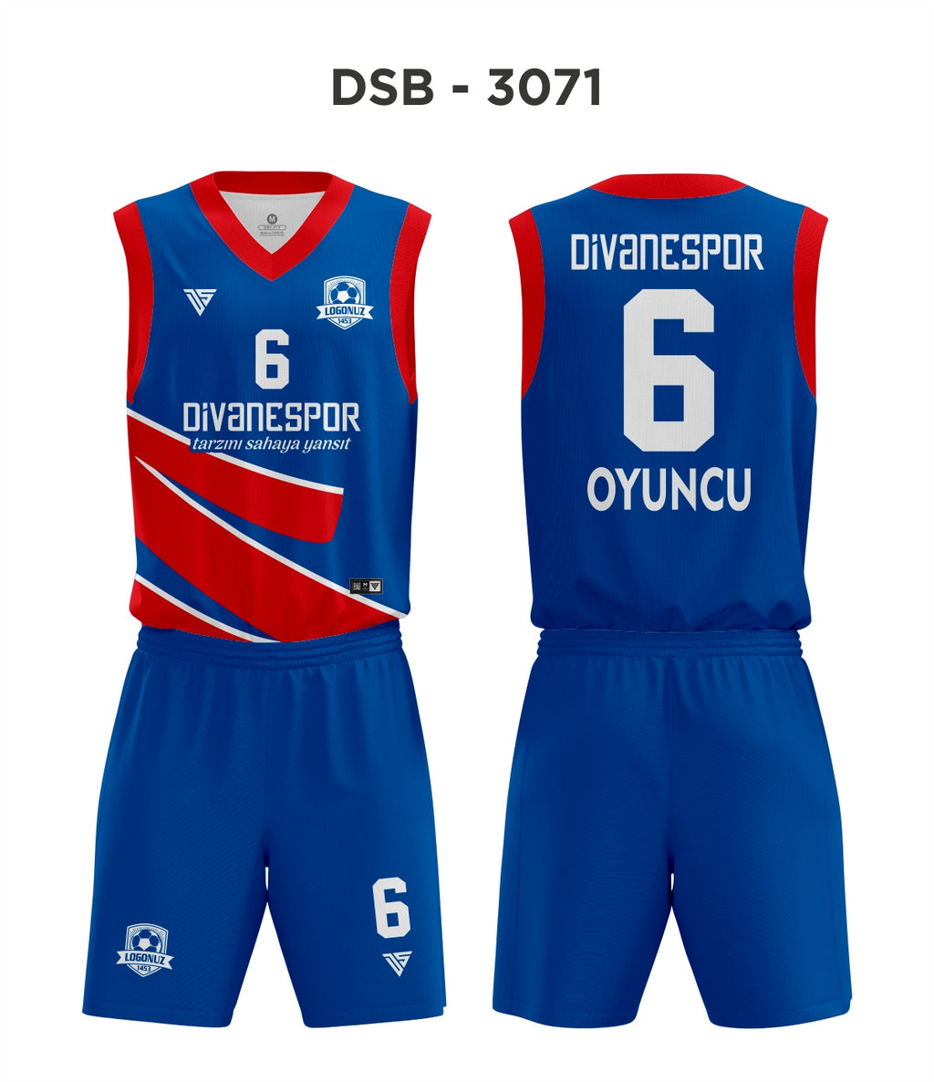 DSF 3071 Mavi-Kırmızı Basketbol Forma