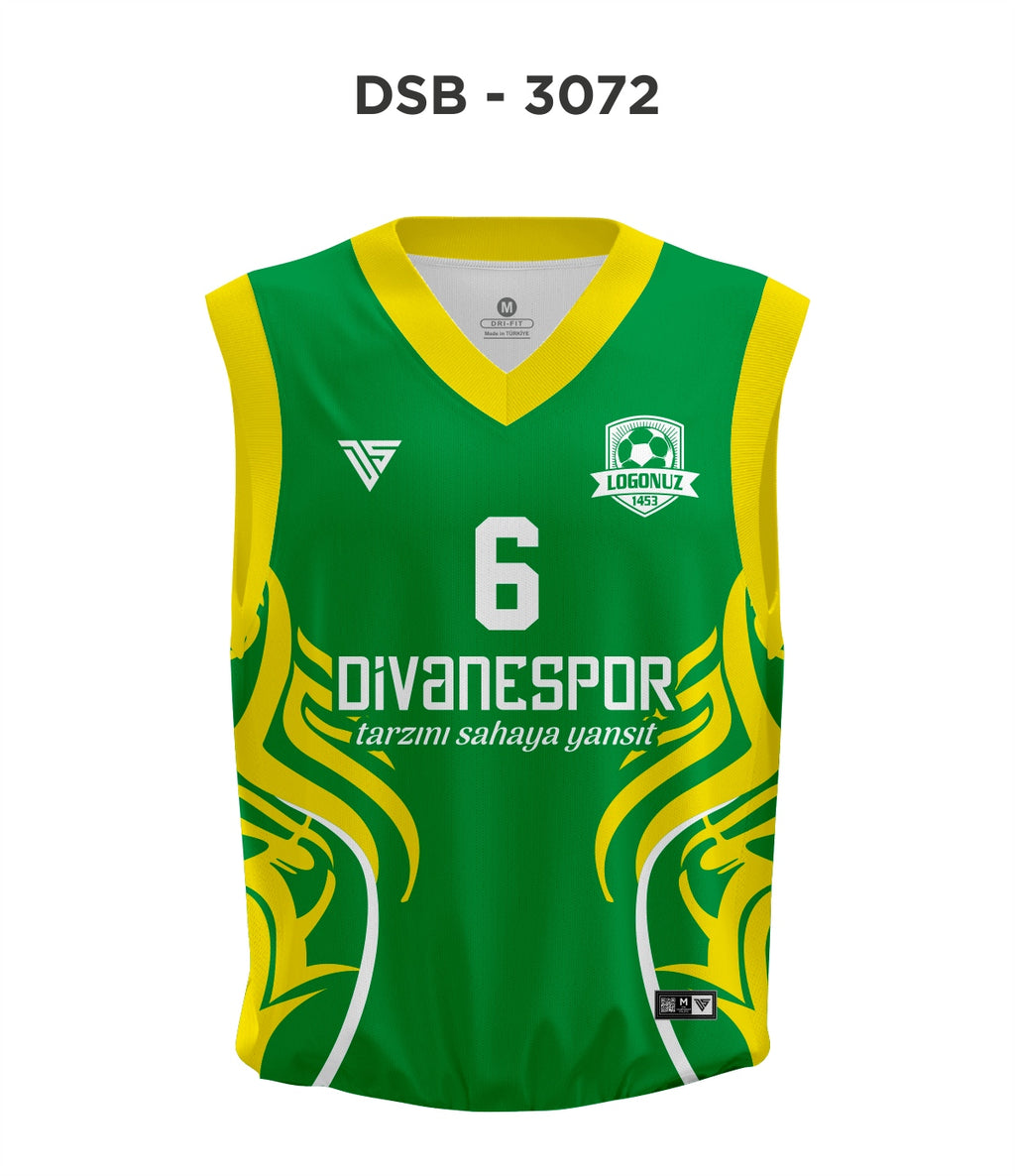 DSF 3072 Yeşil-Sarı Basketbol Forma