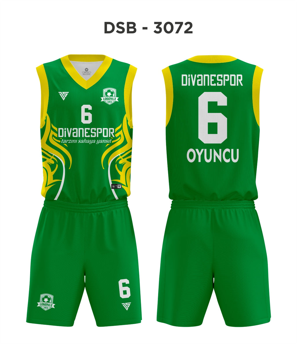 DSF 3072 Yeşil-Sarı Basketbol Forma
