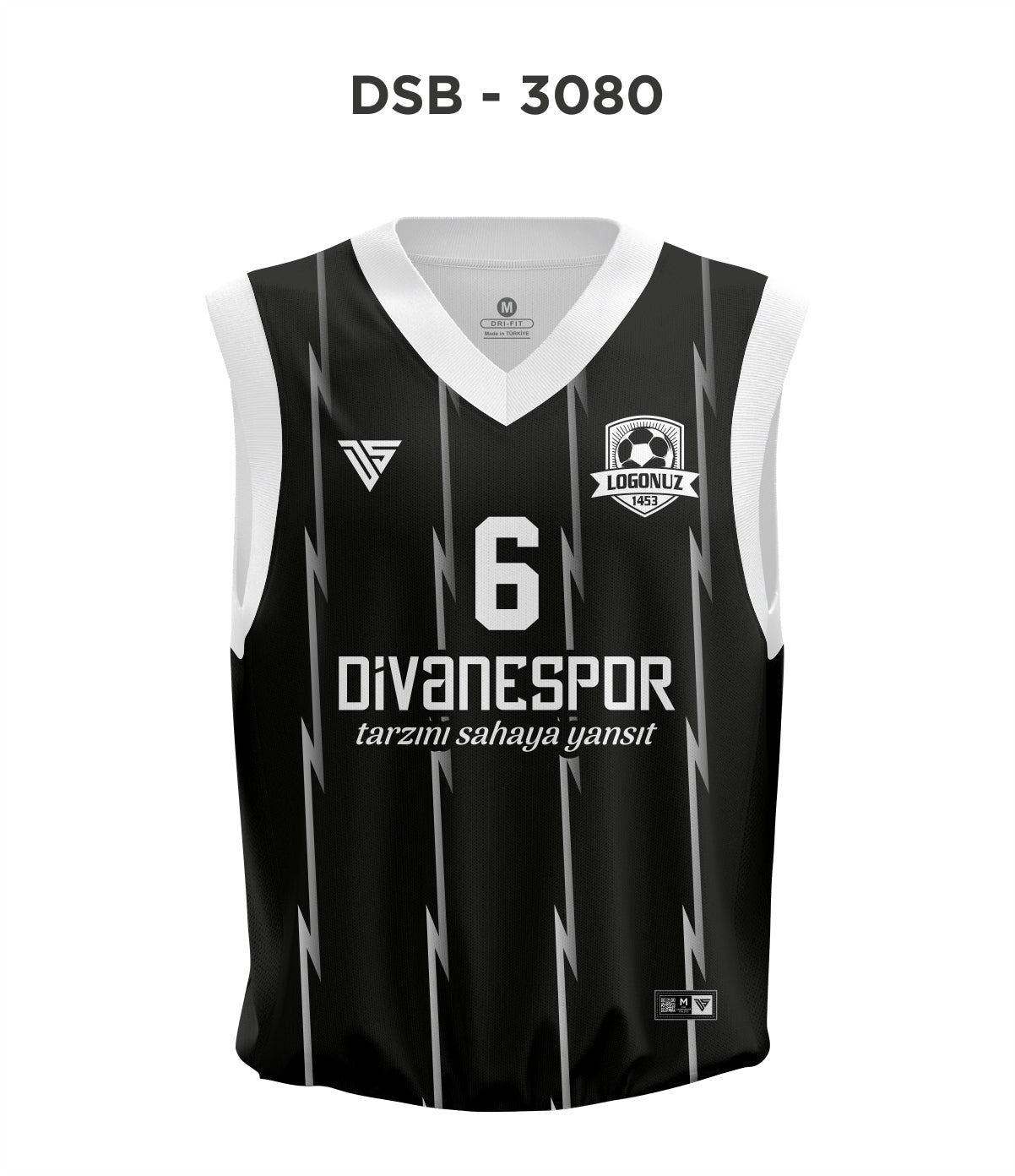 DSF 3080 Siyah-Beyaz Basketbol Forma