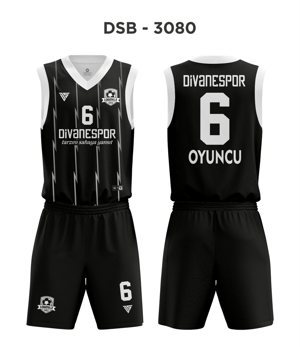 DSF 3080 Siyah-Beyaz Basketbol Forma