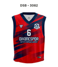 DSF 3082 Kırmızı-Lacivert Basketbol Forma