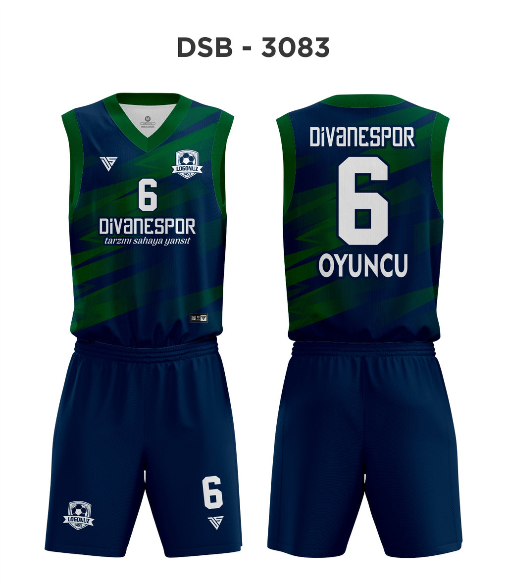 DSF 3083 Lacivert-Yeşil Basketbol Forma