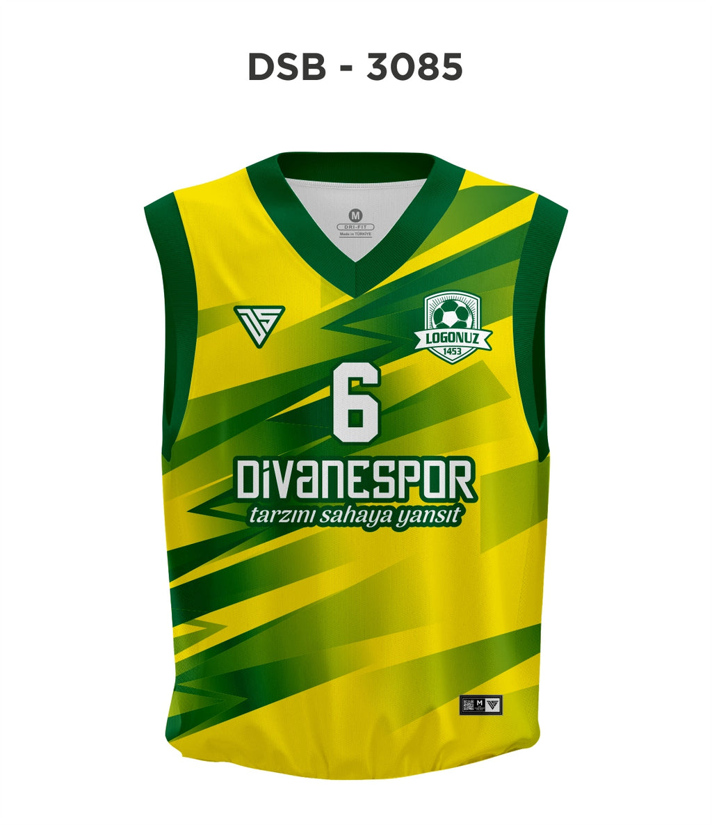 DSF 3085 Sarı-Yeşil Basketbol Forma