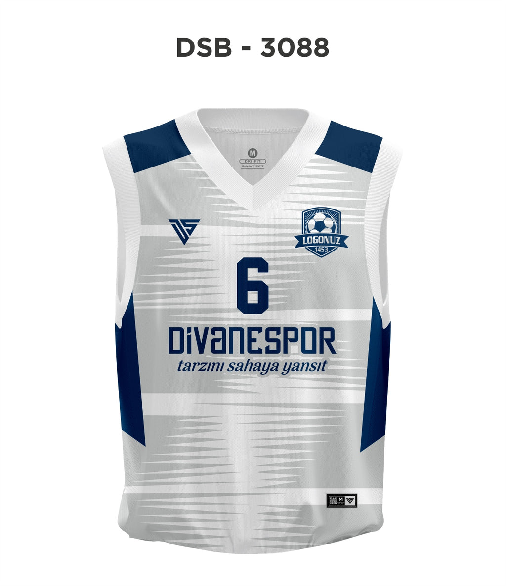 DSF 3088 Beyaz-Lacivert Basketbol Forma