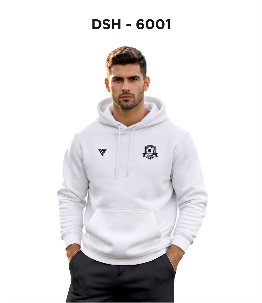 DSH 6001 Beyaz Kapüşonlu Sweat