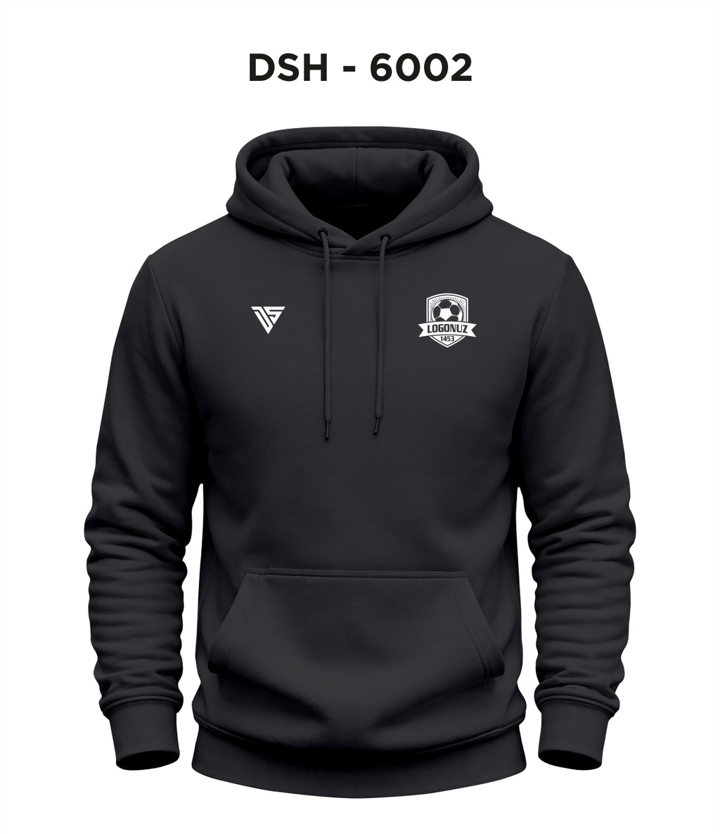 DSH 6002 Siyah Kapüşonlu Sweat