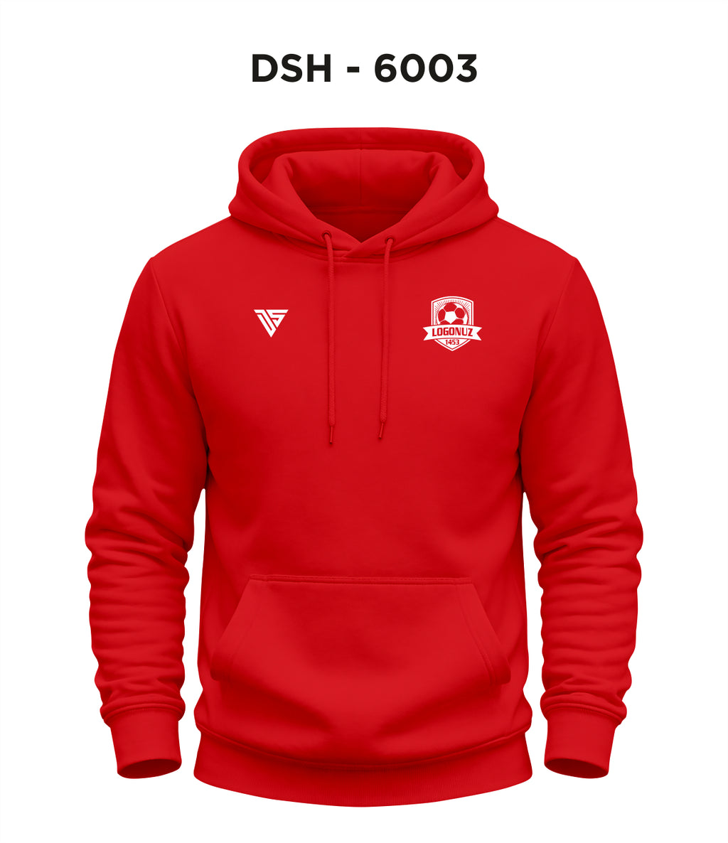DSH 6003 Kırmızı Kapüşonlu Sweat