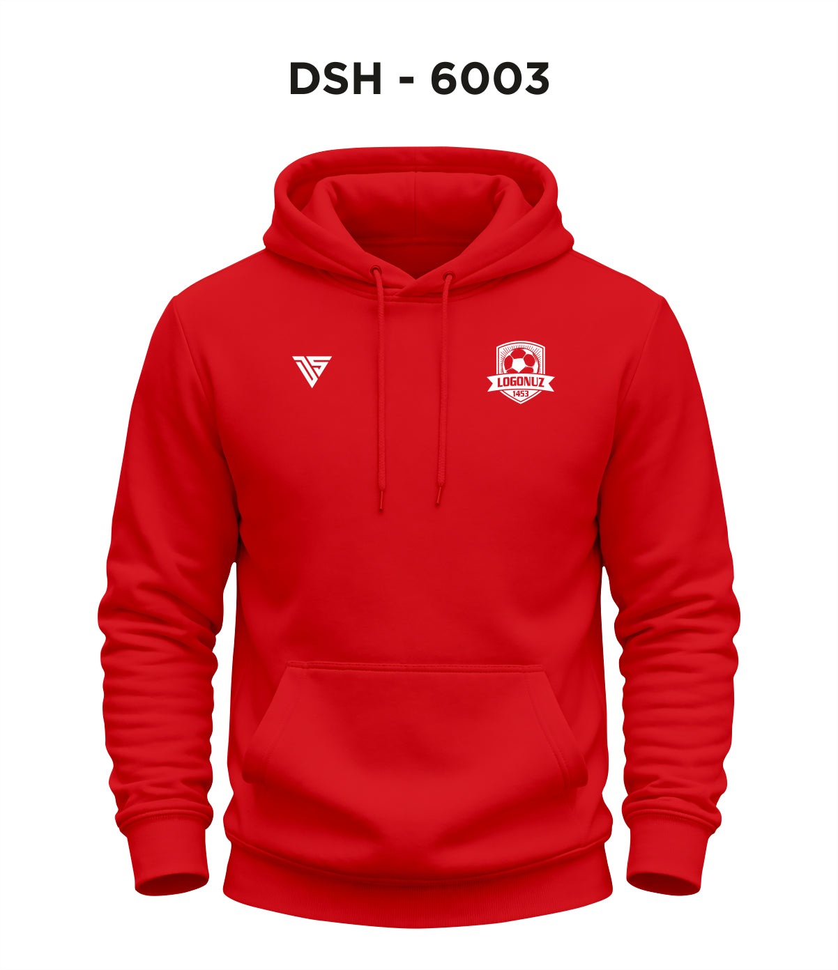 DSH 6003 Kırmızı Kapüşonlu Sweat