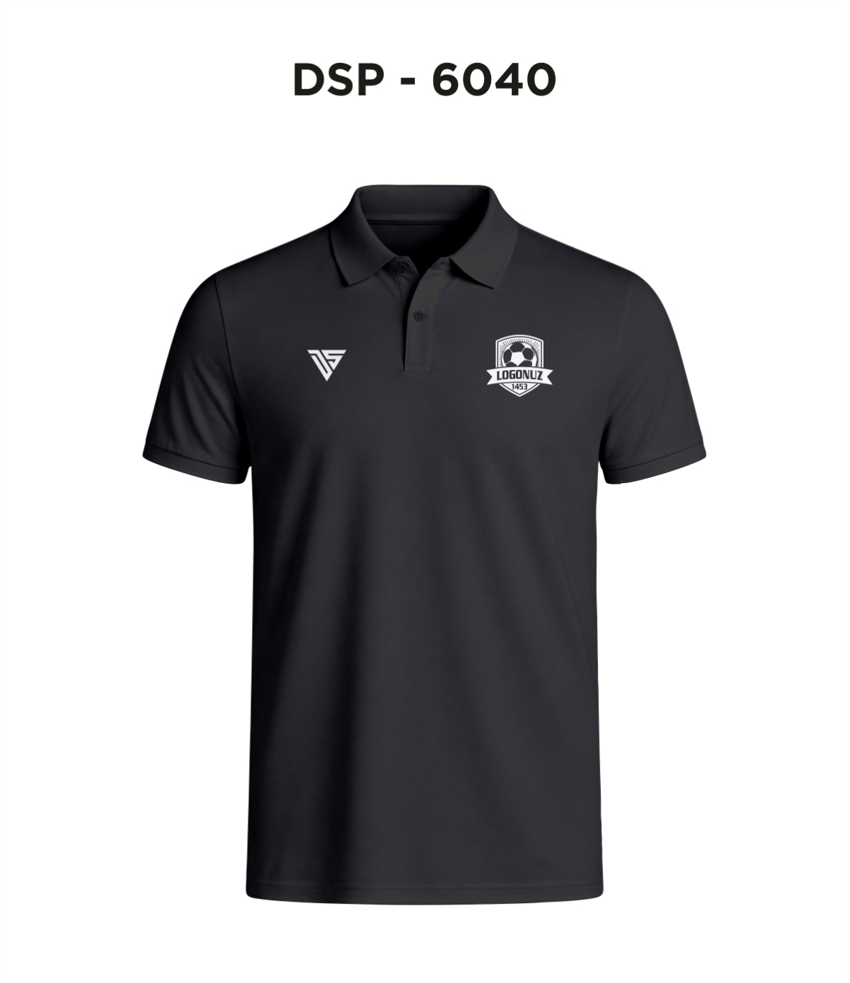 DSP 6040 Siyah Polo Yaka Tişört