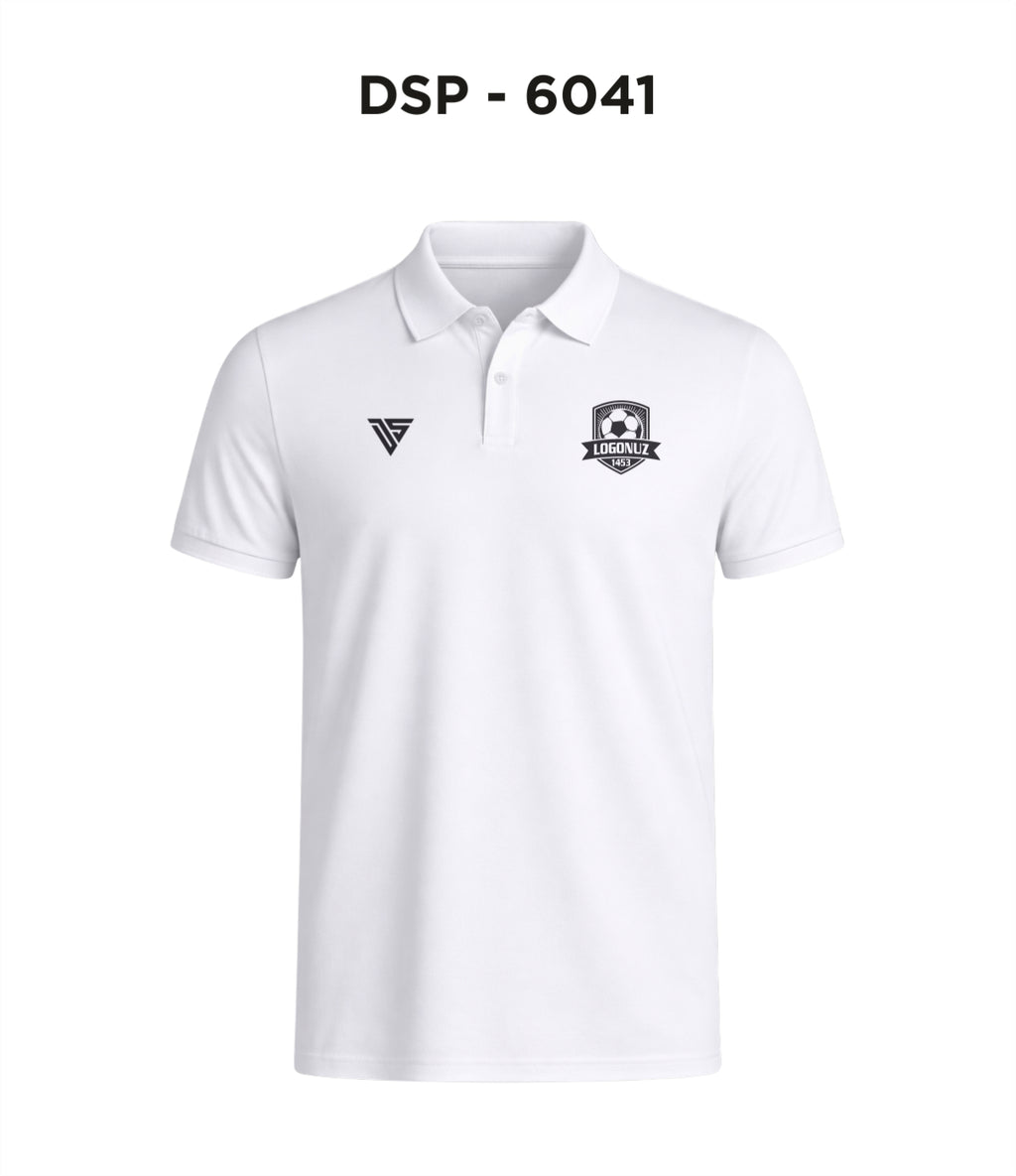 DSP 6041 Beyaz Polo Yaka Tişört