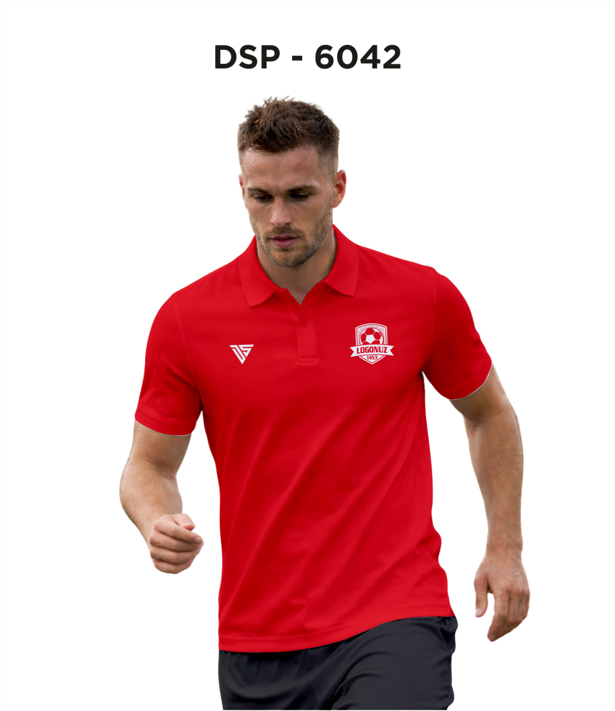 DSP 6042 Kırmızı Polo Yaka Tişört