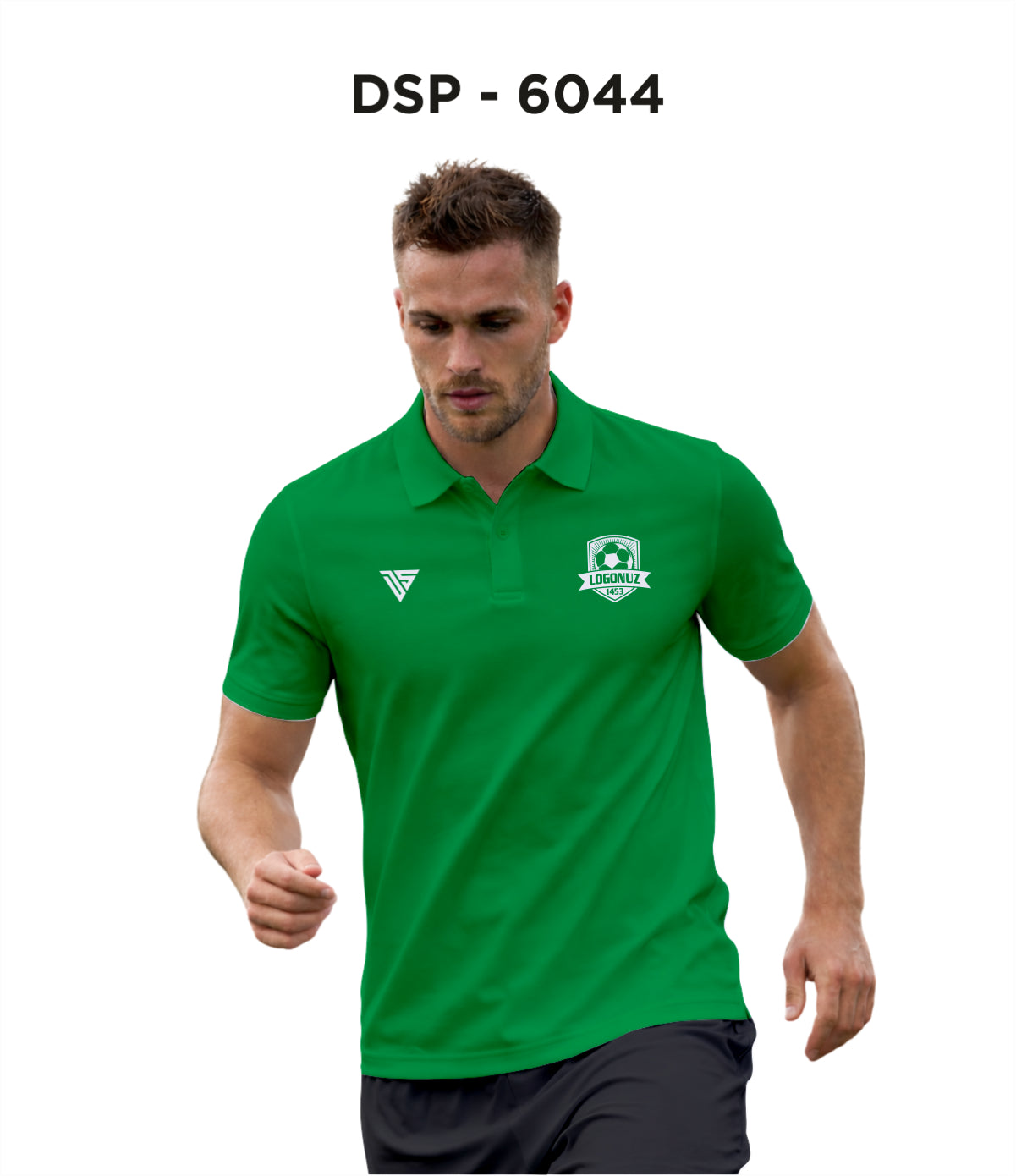 DSP 6044 Yeşil Polo Yaka Tişört