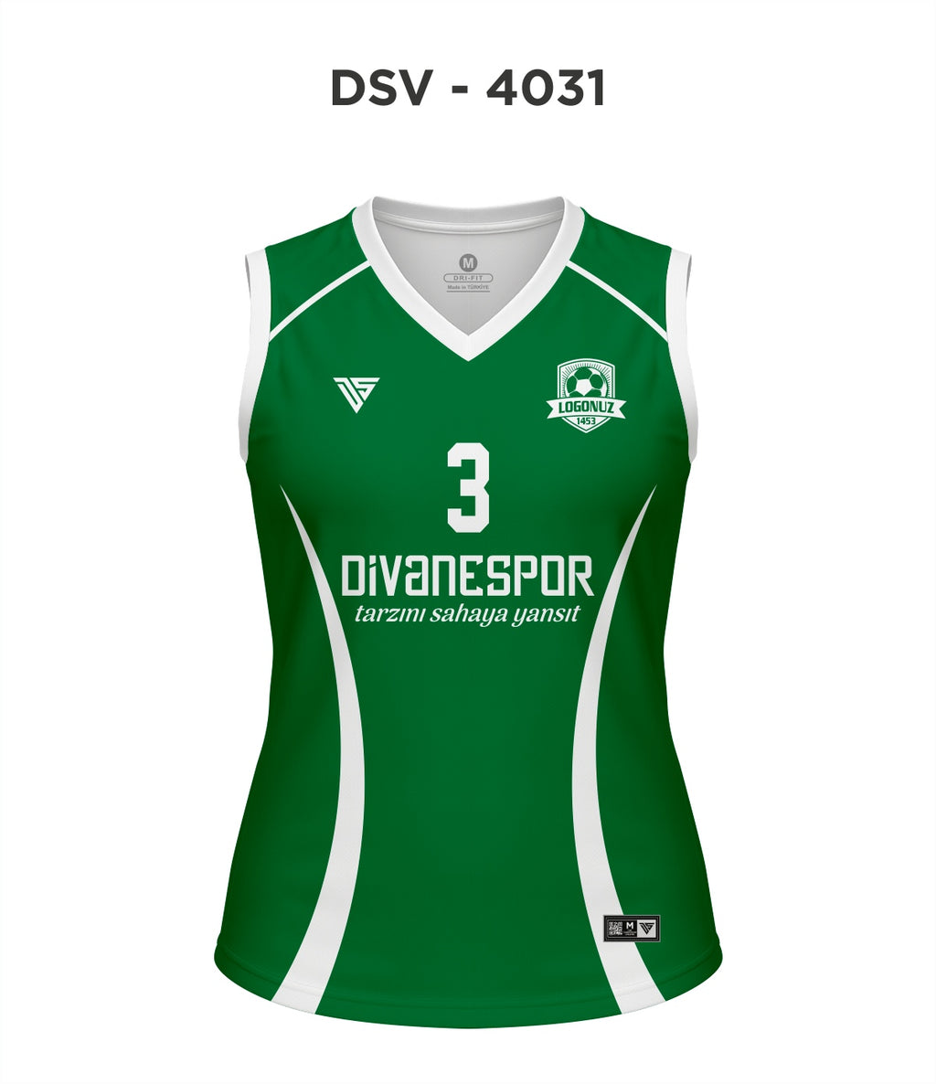 DSV 4031 Yeşil-Beyaz Voleybol Forma