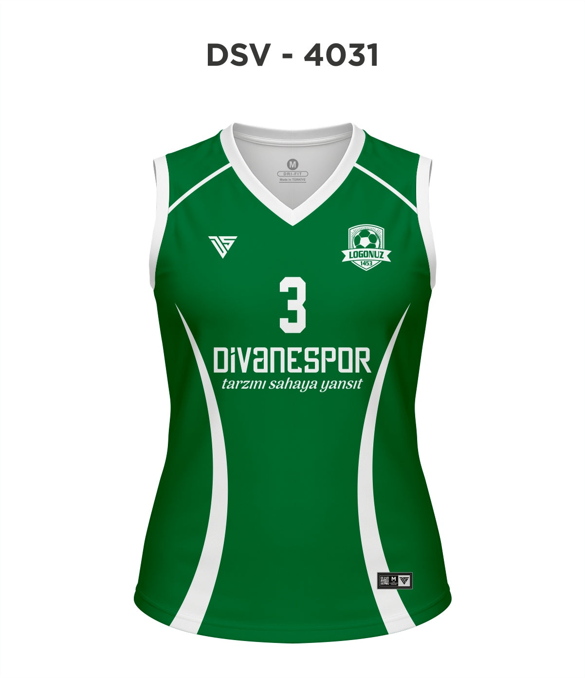 DSV 4031 Yeşil-Beyaz Voleybol Forma